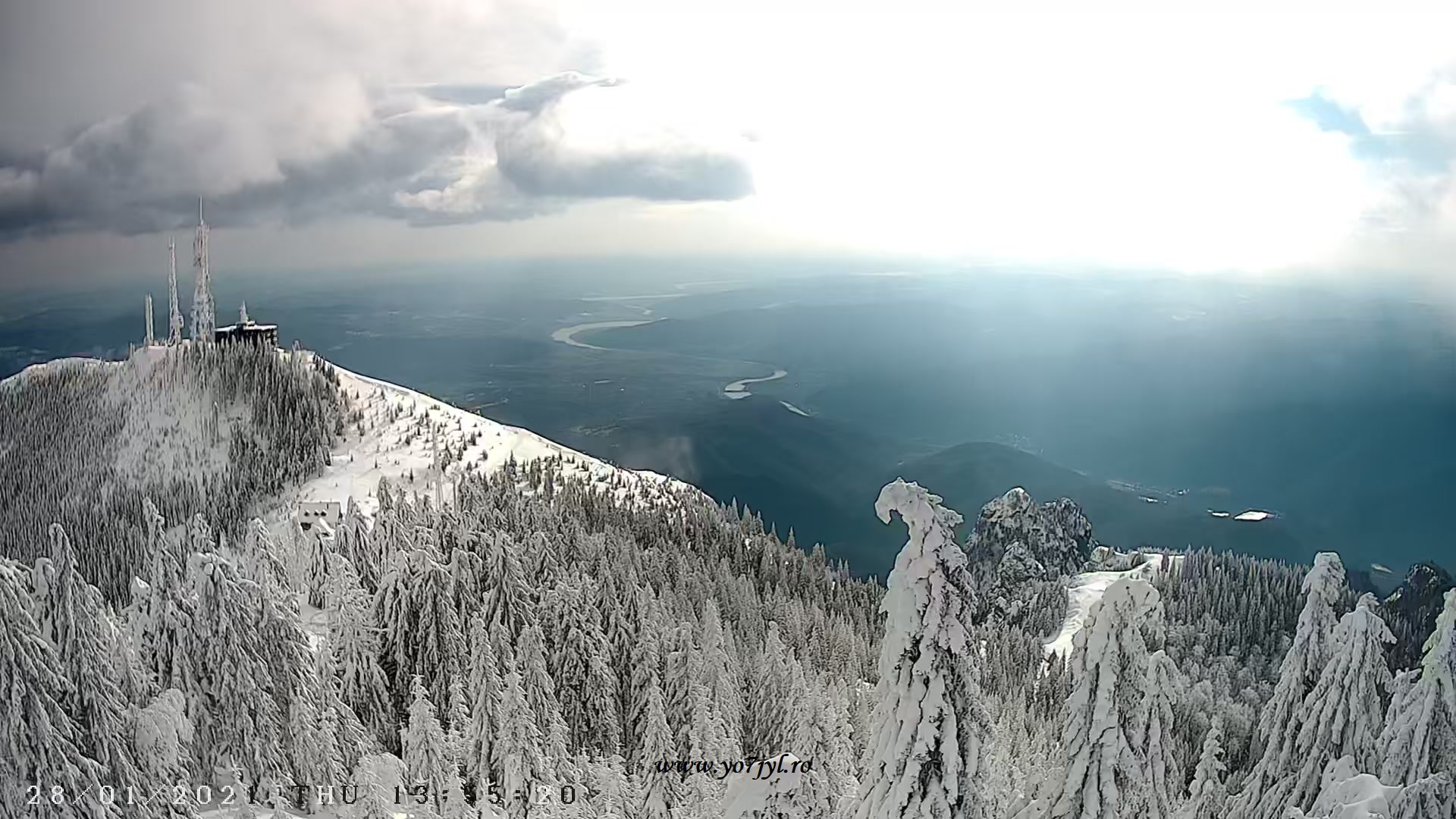 Imagini de ianuarie din Masivul Cozia