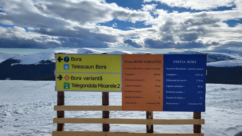 Creste înzăpezite oglindite în apele Vidrei
